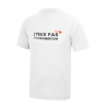 TSHIRT BLANC J'Peux Pas J'ai Badminton