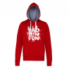 Sweat Rouge pour badminton imprimé SILHOUETTE - Goodbad badminton