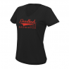 T-SHIRT Noir avec motif GB Classics rouge - Goodbad badminton