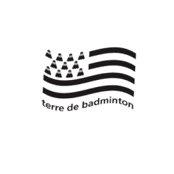 T-Shirt Blanc Bretagne Terre de badminton - Goodbad badminton