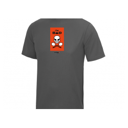 T-shirt de Badminton avec dessin tète de mort goodbad