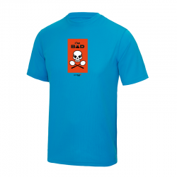 T-shirt de Badminton avec dessin tète de mort goodbad