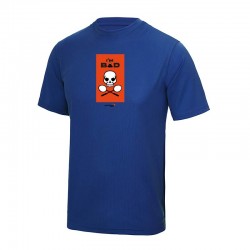 T-shirt de Badminton avec dessin tète de mort goodbad