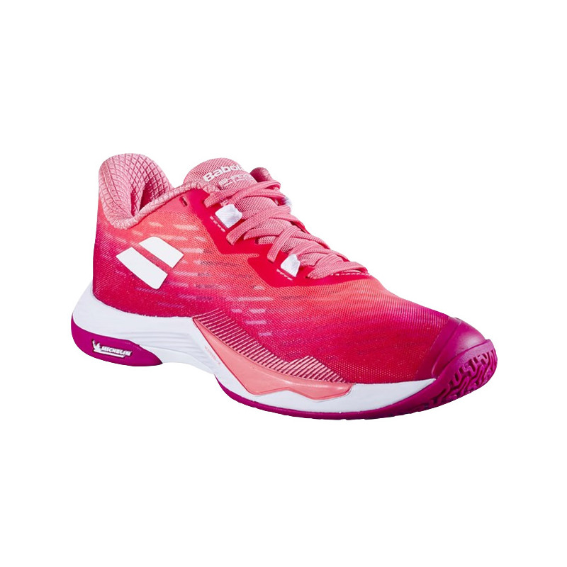 Chaussure de badminton Babolat Shadow Tour 5 Women Raspberry