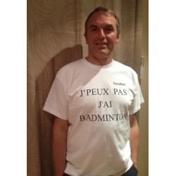 T-SHIRT historique de l marque J'peux pas j'ai badminton