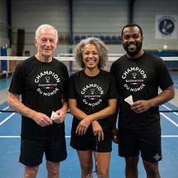 T-shirt de Badminton avec dessin artistique
