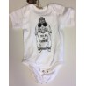 idée cadeau body pour bébé theme badminton