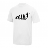 T-shirt blanc pour badminton BADMINTON EVOLUTION - Goodbad badminton