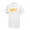 T-shirt Blanc GB Classics Orange - Goodbad badminton