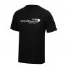 T-shirt Noir motif argenté  - Goodbad badminton