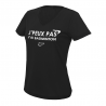 TSHIRT Noir Col V J'Peux Pas J'ai Badminton